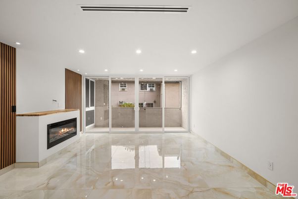Empty room, Fireplace, Interior, Recessed Lighting