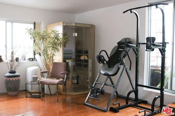 Fitness Equipment, Interior, Wood Texture Flooring