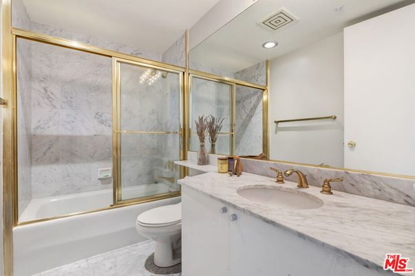 Bathroom, Glass Shower, Interior, Marble, Marble Walls, Recessed Lighting