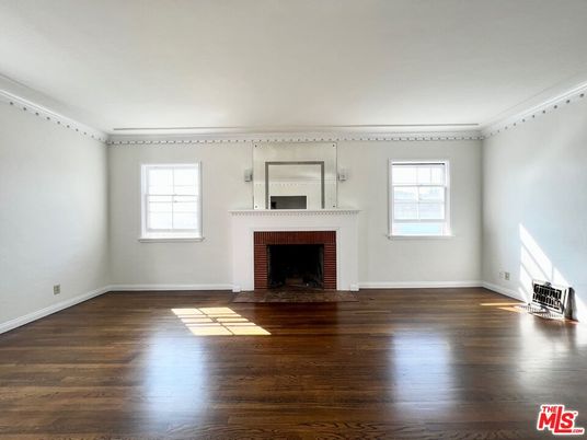 Empty room, Fireplace, Interior, Wood Texture Flooring