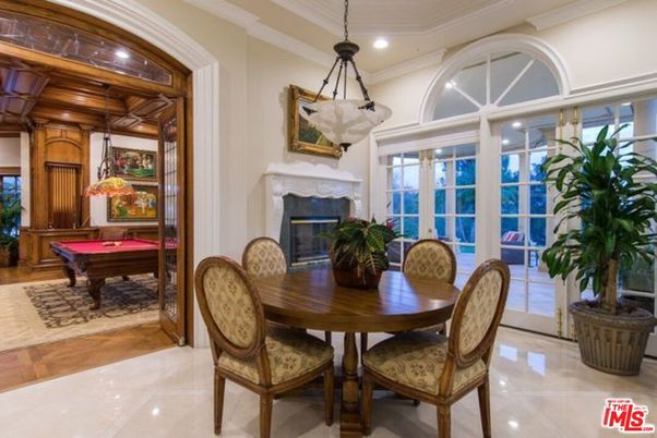 Billiard Table, Dining room, Fireplace, Game Room, Interior, Pendant Lights, Recessed Lighting