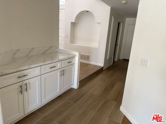 Interior, Marble Walls, Wood Texture Flooring