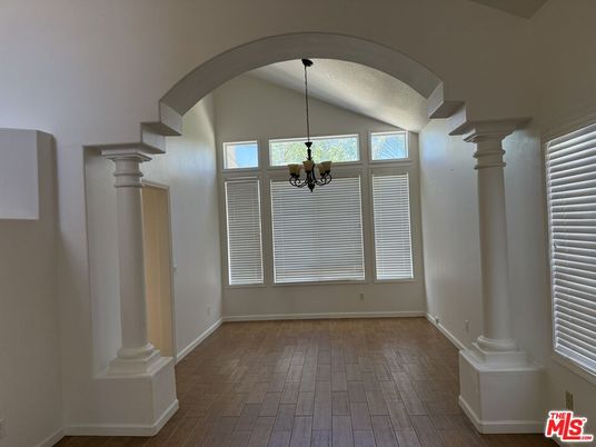 Chandelier, Empty room, Interior