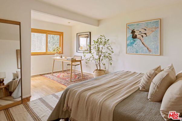 Bedroom, Home Office, Interior, Wood Texture Flooring