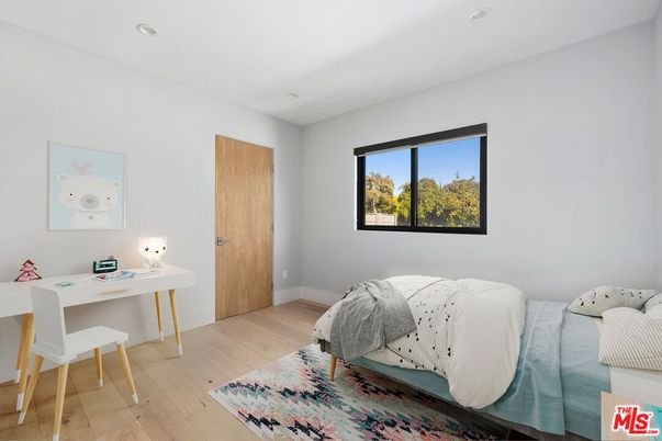 Bedroom, Home Office, Interior, Recessed Lighting, Wood Texture Flooring
