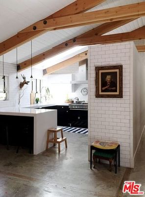 Interior, Stone Walls, Wooden Beams