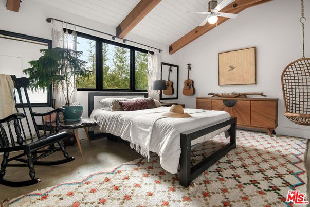 Bedroom, Interior, Wooden Beams