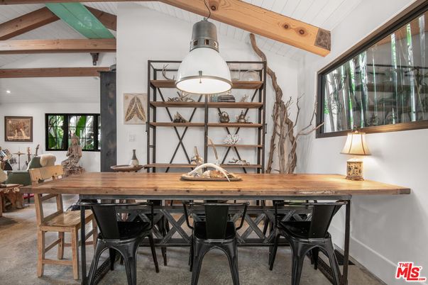 Dining room, Interior, Wooden Beams