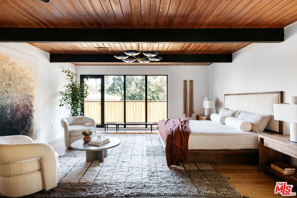 Bedroom, Interior, Wooden Beams, Wooden Ceilings, Wood Texture Flooring