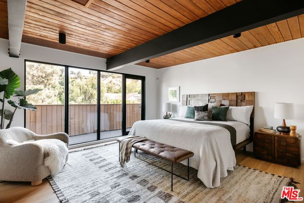 Bedroom, Interior, Wooden Ceilings, Wood Texture Flooring