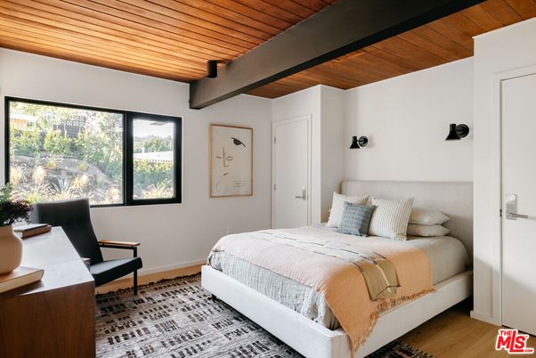 Bedroom, Interior, Wooden Ceilings, Wood Texture Flooring