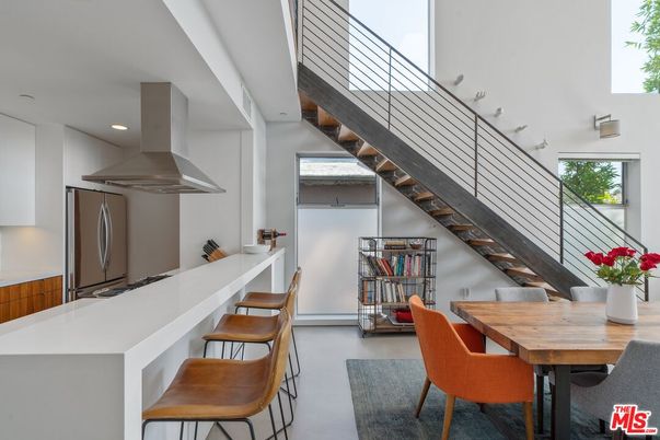 Dining room, Interior, Kitchen, Recessed Lighting
