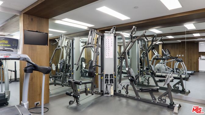 Fitness Equipment, Gym, Interior, Recessed Lighting