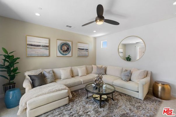 Interior, Living room, Recessed Lighting