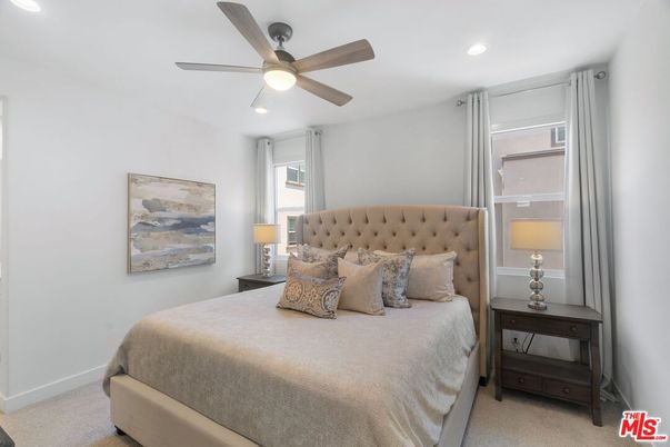 Bedroom, Interior, Recessed Lighting