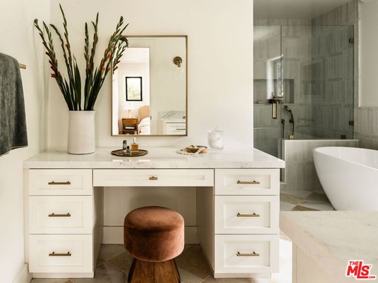 Bathroom, Free Standing Baths, Glass Shower, Interior