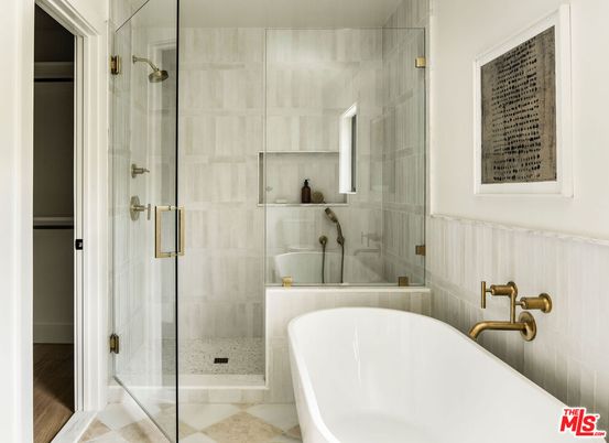 Bathroom, Free Standing Baths, Glass Shower, Interior