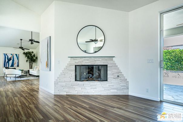 Fireplace, Interior, Wood Texture Flooring