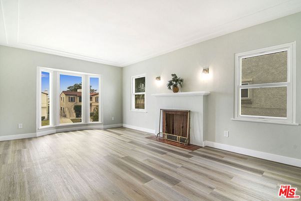Empty room, Fireplace, Interior, Wood Texture Flooring
