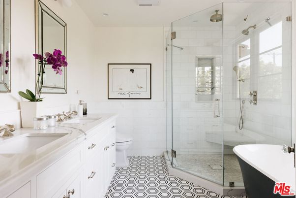 Bathroom, Dual Sink Vanities, Free Standing Baths, Glass Shower, Interior, Recessed Lighting