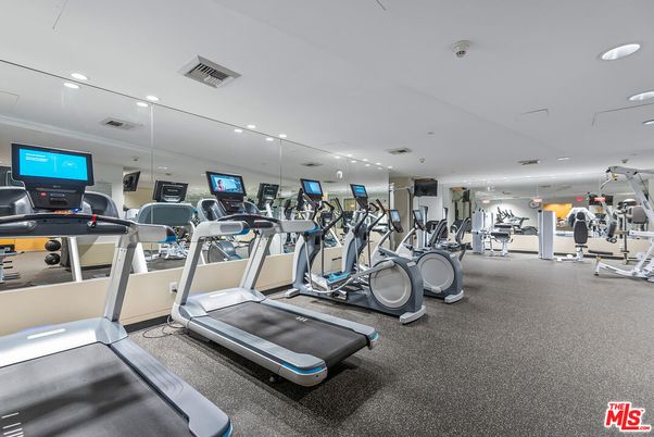 Fitness Equipment, Gym, Interior, Recessed Lighting