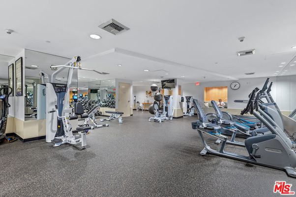 Fitness Equipment, Gym, Interior, Recessed Lighting