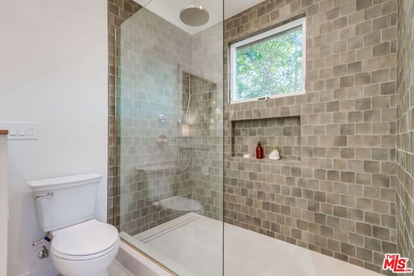 Bathroom, Glass Shower, Interior, Stone Walls