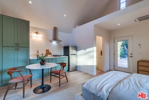 Bedroom, Interior, Kitchen, Recessed Lighting, Wood Texture Flooring