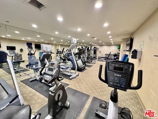 Fitness Equipment, Gym, Interior, Recessed Lighting