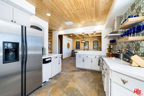 Interior, Kitchen, Recessed Lighting, Stainless Steel Appliances, Wooden Ceilings