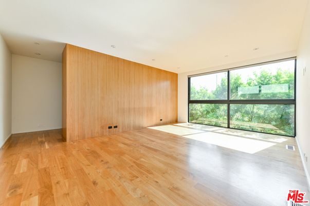Empty room, Interior, Recessed Lighting, Wood Texture Flooring, Wooden Walls