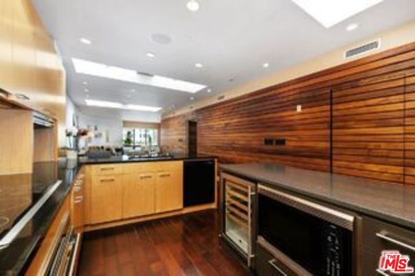 Interior, Kitchen, Recessed Lighting, Stainless Steel Appliances, Wooden Ceilings, Wood Texture Flooring, Wooden Walls