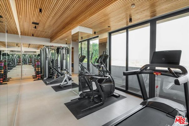 Fitness Equipment, Gym, Interior, Wooden Ceilings