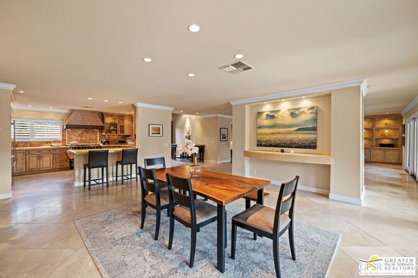 Dining room, Interior, Kitchen, Recessed Lighting