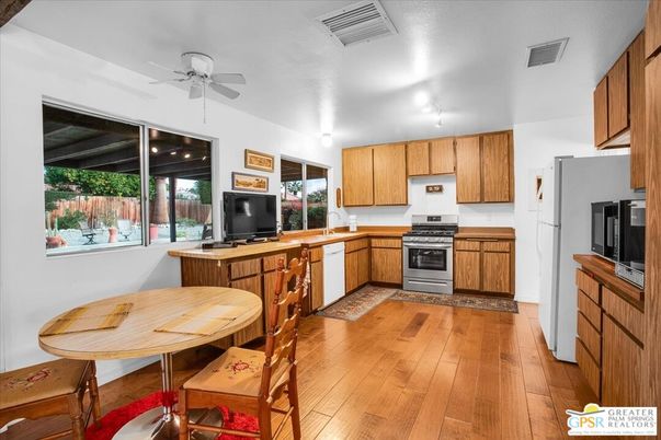 Interior, Kitchen, Wood Texture Flooring