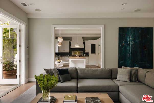 Interior, Kitchen, Living room, Pendant Lights, Recessed Lighting, Wood Texture Flooring