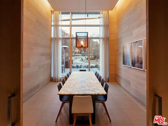 Dining room, Interior, Pendant Lights, Wooden Walls