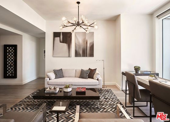 Dining room, Interior, Kitchen, Living room, Pendant Lights, Wood Texture Flooring