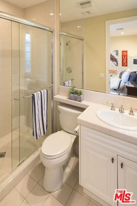 Bathroom, Glass Shower, Interior, Recessed Lighting, Tile Countertops