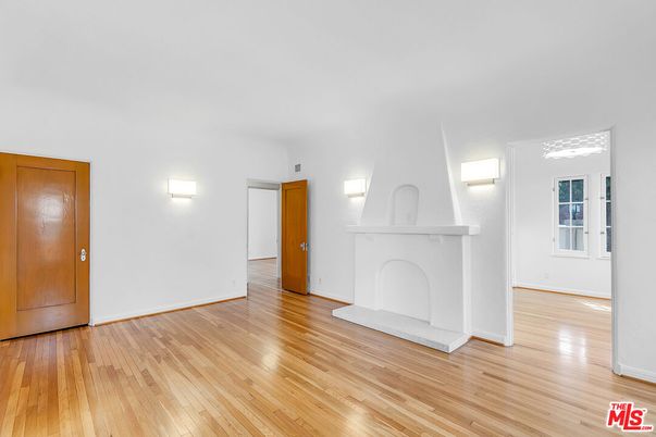 Empty room, Fireplace, Interior, Wood Texture Flooring