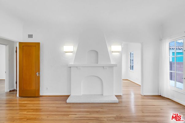 Fireplace, Interior, Wood Texture Flooring
