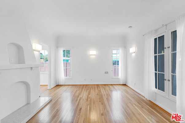 Empty room, Fireplace, Interior, Wood Texture Flooring