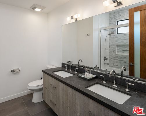 Bathroom, Dual Sink Vanities, Glass Shower, Interior