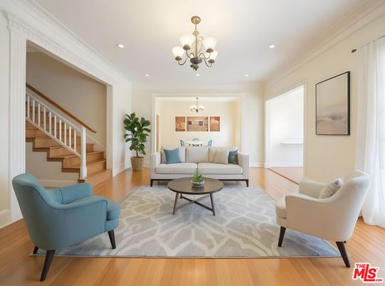 Chandelier, Interior, Living room, Recessed Lighting, Wood Texture Flooring