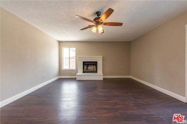 Empty room, Fireplace, Interior, Wood Texture Flooring