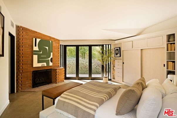 Bedroom, Fireplace, Interior, Stone Walls