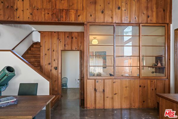 Home Office, Interior, Wooden Walls