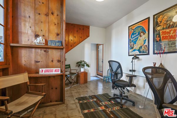 Home Office, Interior, Wooden Walls