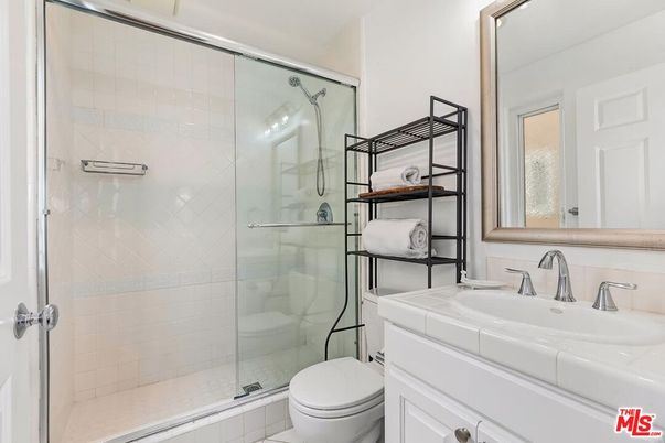 Bathroom, Glass Shower, Interior, Tile Countertops