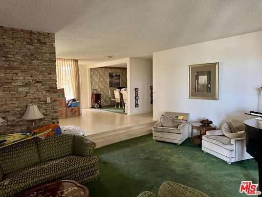 Interior, Living room, Stone Walls